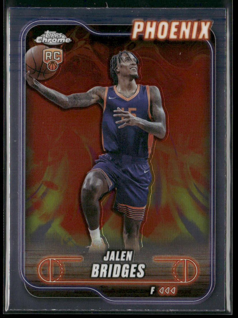 Jalen Bridges 2024-25 Topps Chrome #146 RC Phoenix Suns