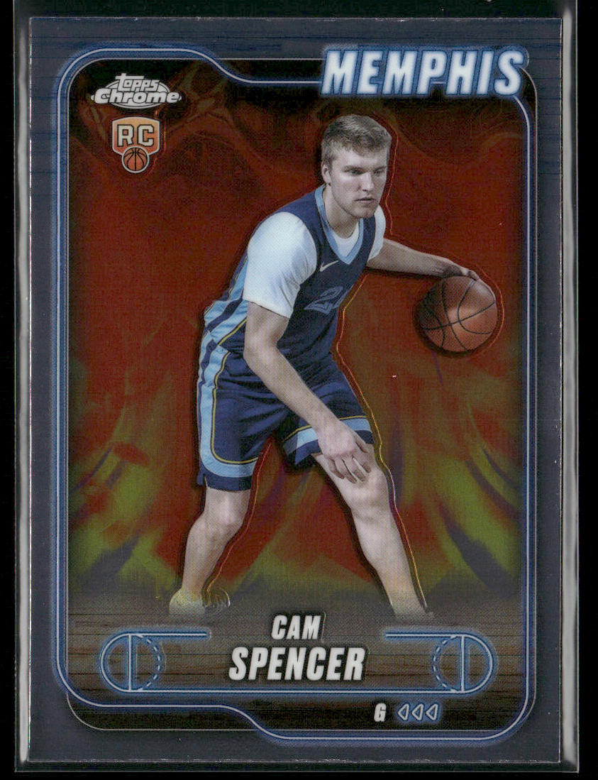 Cam Spencer 2024-25 Topps Chrome #130 RC Memphis Grizzlies
