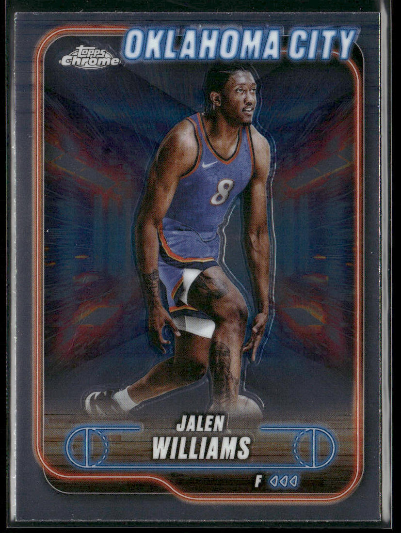 Jalen Williams 2024-25 Topps Chrome #63 Oklahoma City Thunder