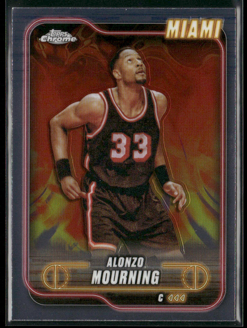 Alonzo Mourning 2024-25 Topps Chrome #9 Miami Heat