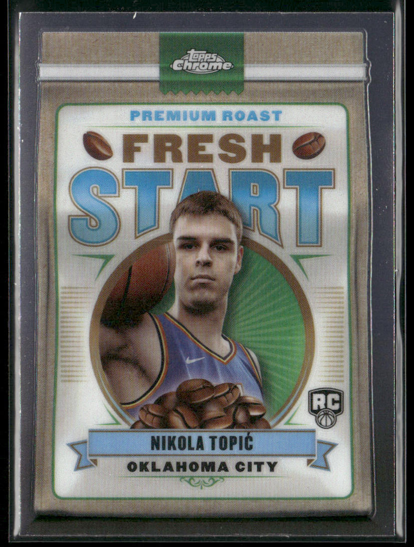 Nikola Topić 2024-25 Topps Chrome Fresh Start #FS-9 Oklahoma City Thunder