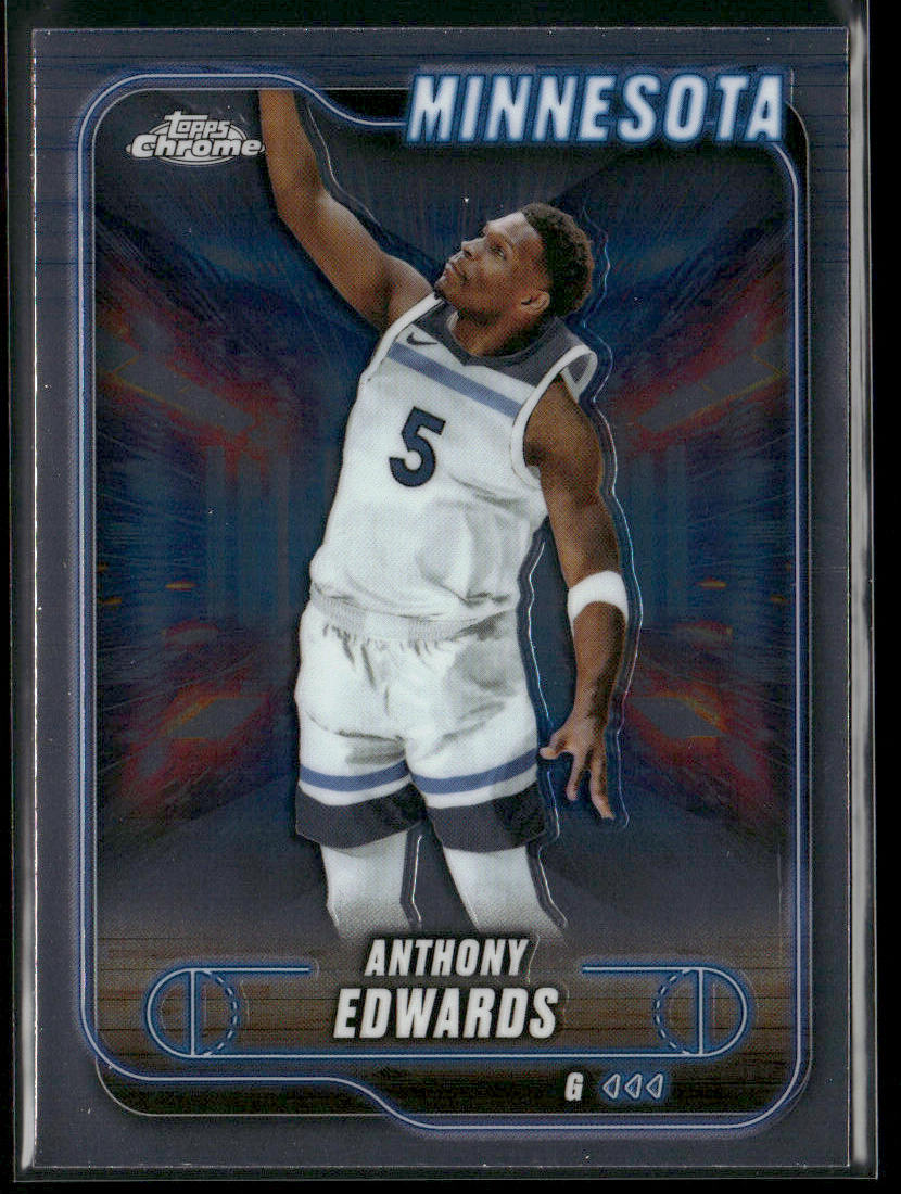 Anthony Edwards 2024-25 Topps Chrome #77 Minnesota Timberwolves