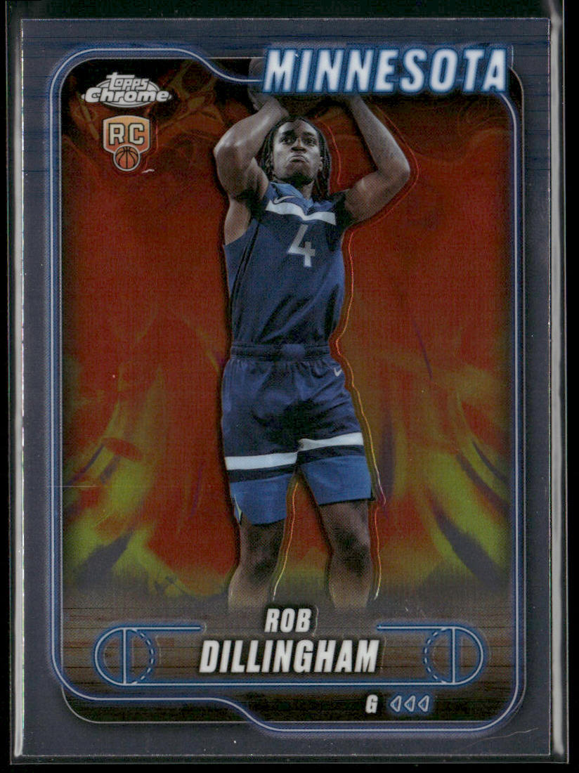 Rob Dillingham 2024-25 Topps Chrome #165 RC Minnesota Timberwolves