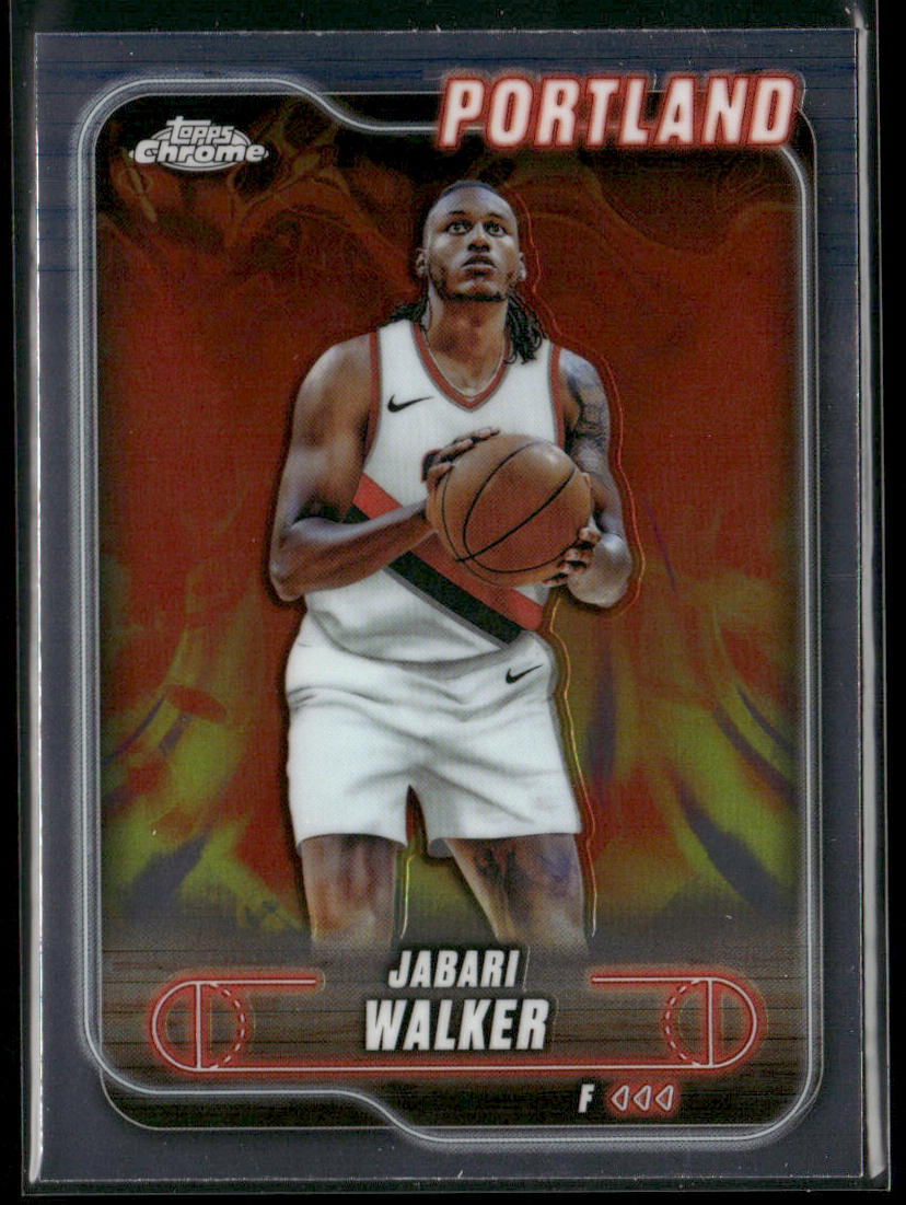 Jabari Walker 2024-25 Topps Chrome #67 Portland Trail Blazers