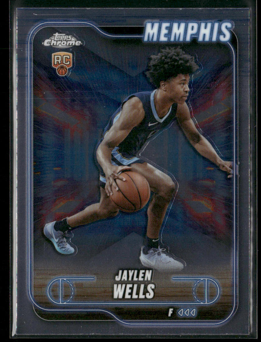 Jaylen Wells 2024-25 Topps Chrome #185 RC Memphis Grizzlies
