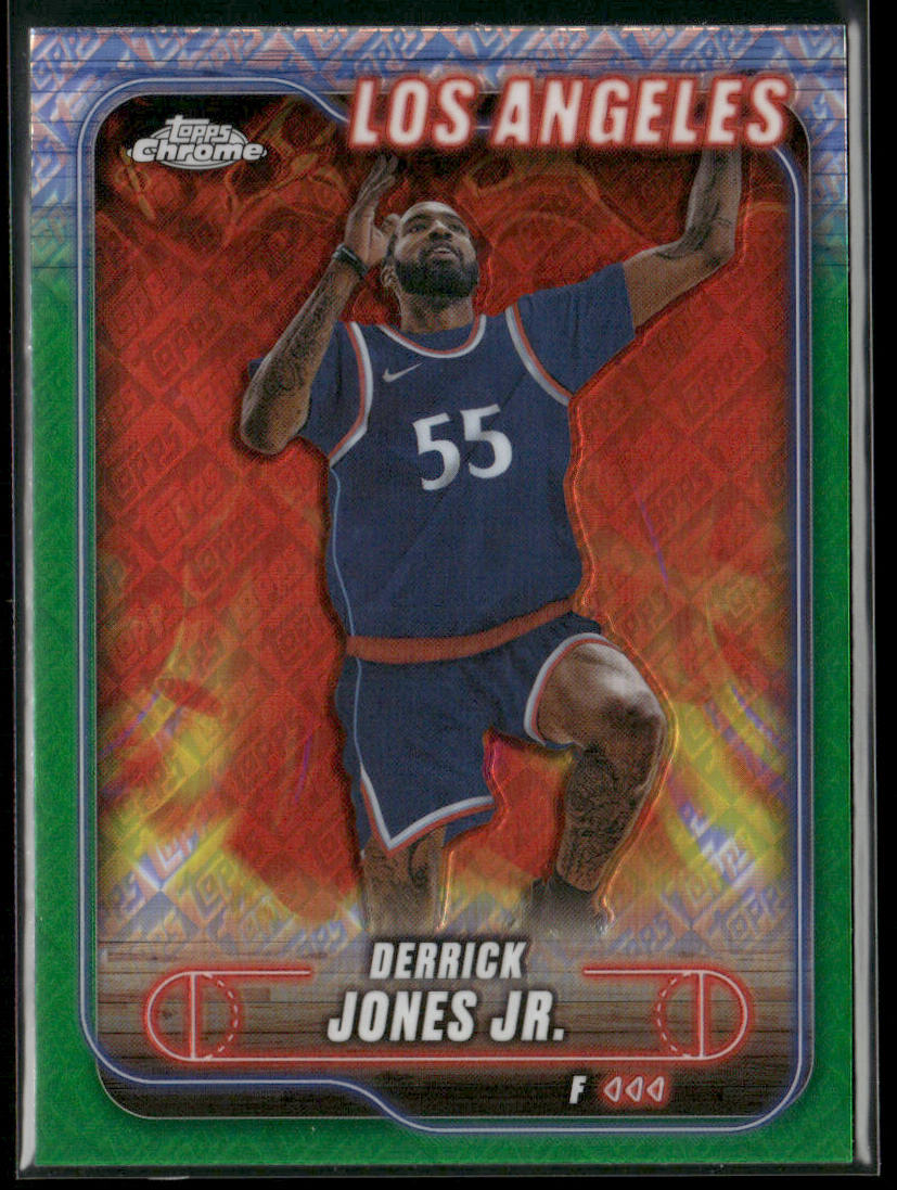 Derrick Jones Jr. 2024-25 Topps Chrome Topps Green Refractor #177 Clippers