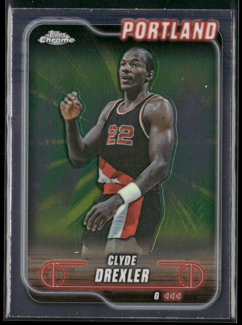 Clyde Drexler 2024-25 Topps Chrome #30 Portland Trail Blazers