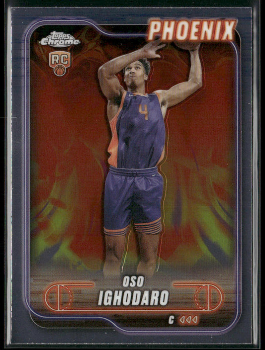 Oso Ighodaro 2024-25 Topps Chrome #184 RC Phoenix Suns