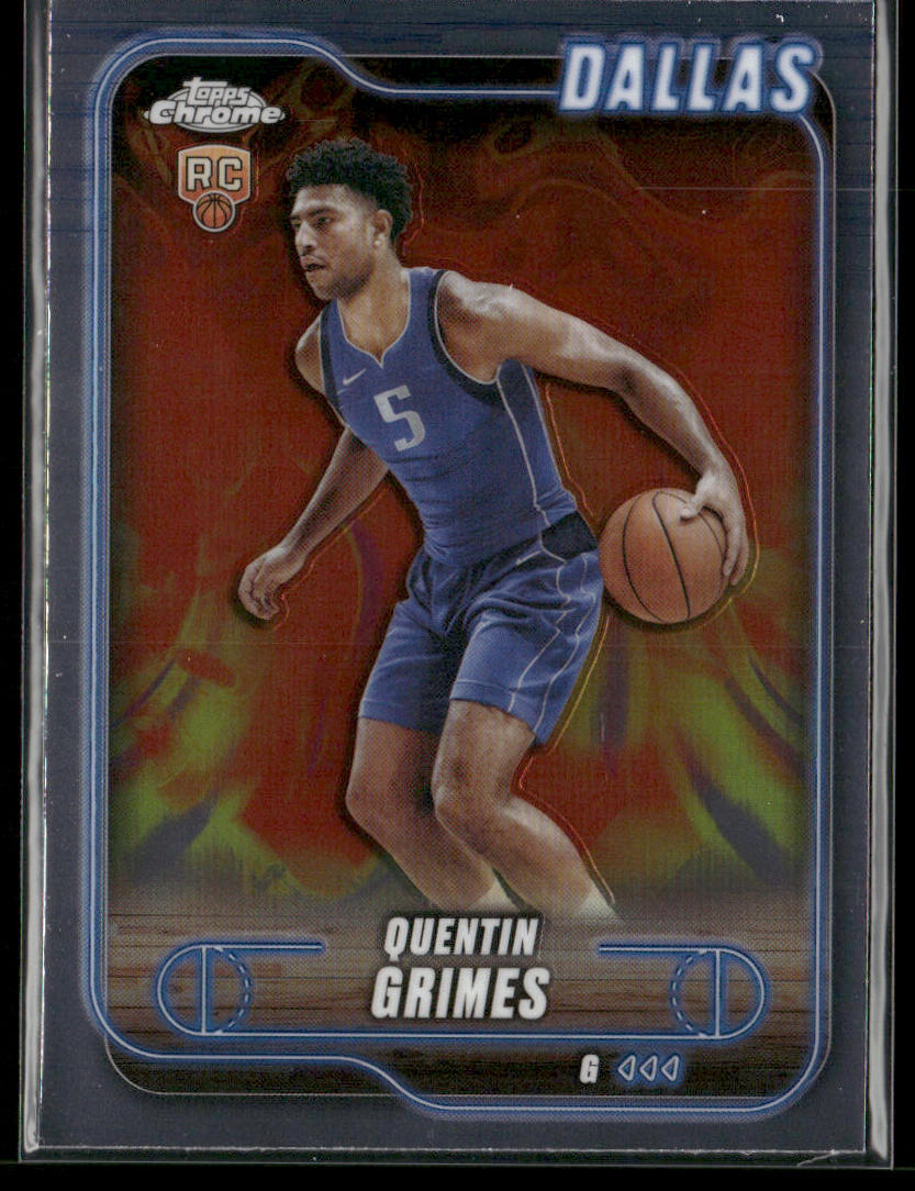 Quentin Grimes 2024-25 Topps Chrome #163 RC Dallas Mavericks