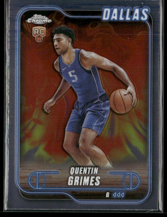 Quentin Grimes 2024-25 Topps Chrome #163 RC Dallas Mavericks