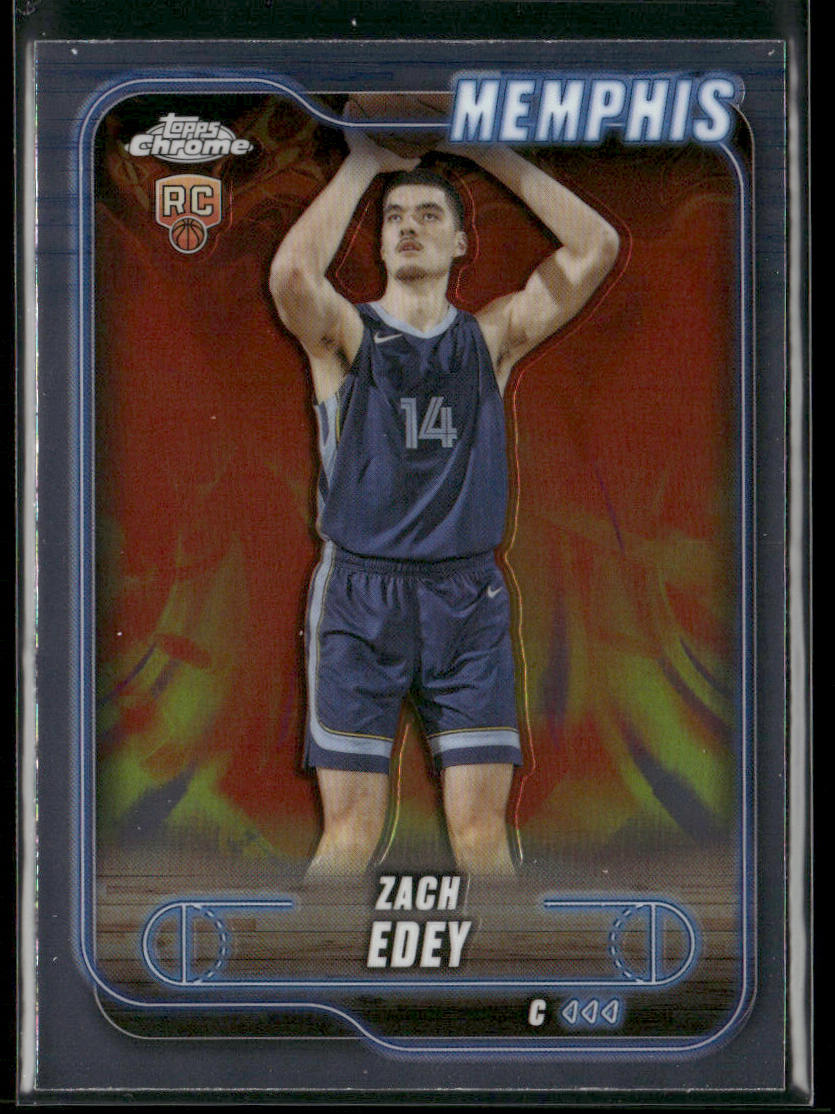 Zach Edey 2024-25 Topps Chrome #152 RC Memphis Grizzlies