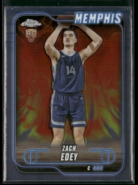Zach Edey 2024-25 Topps Chrome #152 RC Memphis Grizzlies