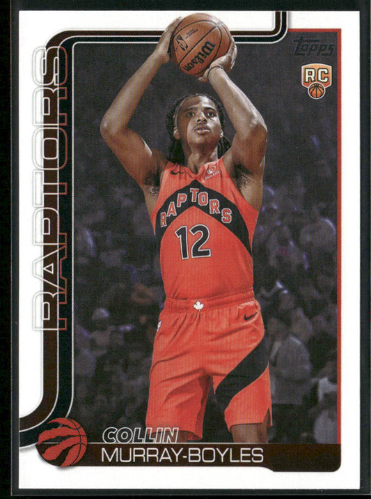 Collin Murray-Boyles 2025-26 Topps #209 RC Toronto Raptors front