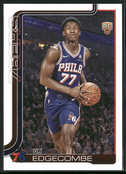 VJ Edgecombe 2025-26 Topps #203 RC Philadelphia 76ers