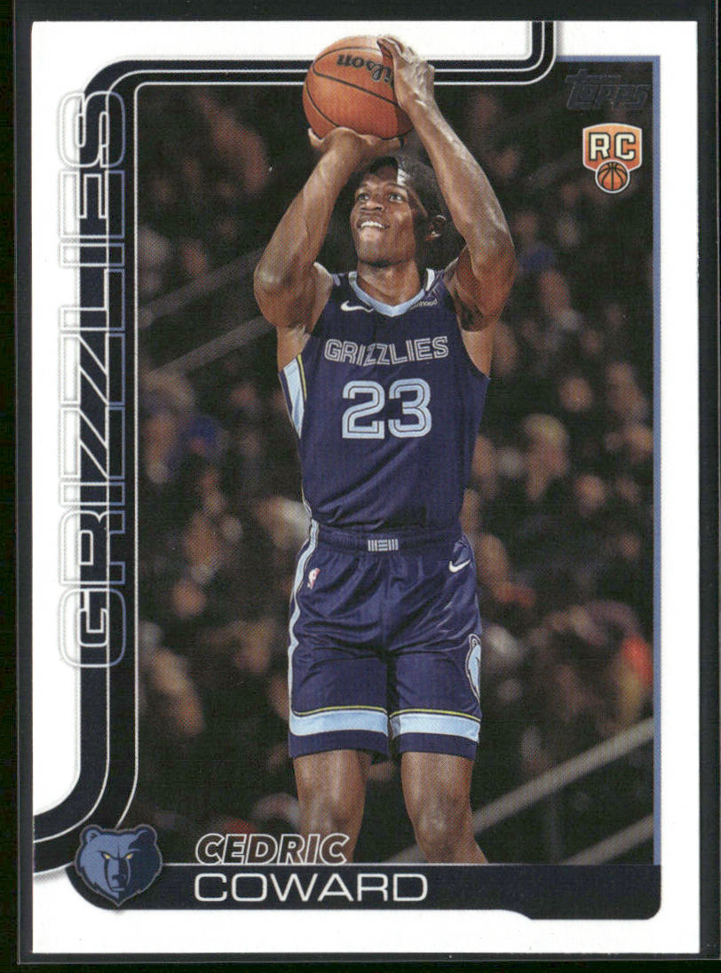 Cedric Coward 2025-26 Topps #211 RC Memphis Grizzlies front