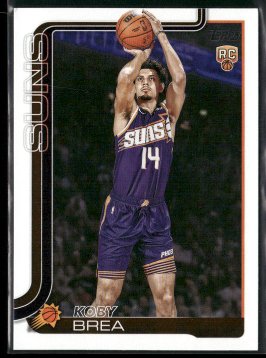 Koby Brea 2025-26 Topps #242 RC Phoenix Suns front