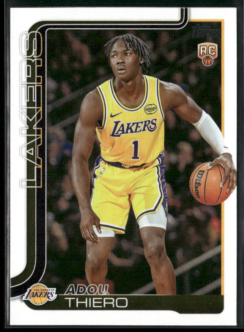 Adou Thiero 2025-26 Topps #236 RC Los Angeles Lakers front