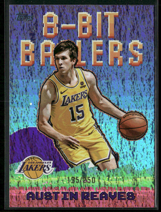 Austin Reaves 2025-26 Topps - 8-Bit Ballers Purple Holo Foil #8B-10 SN Lakers