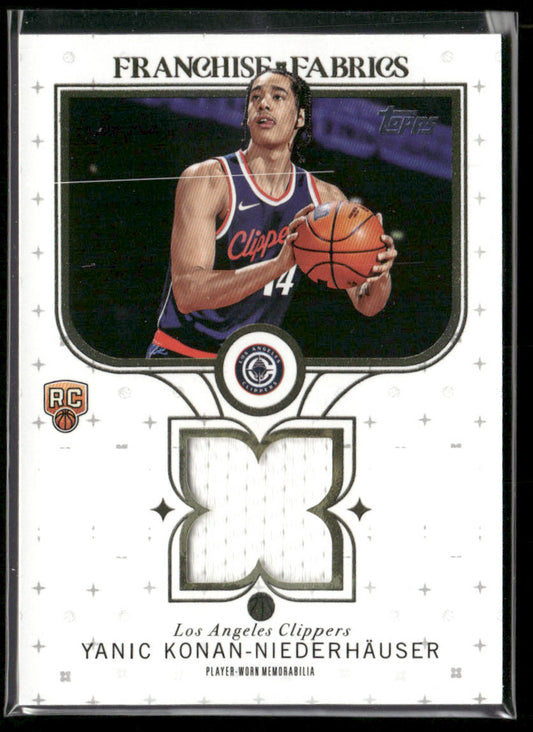 Yanic Konan-Niederhäuser 2025-26 Topps - Franchise Fabrics #FF-YK MEM Clippers