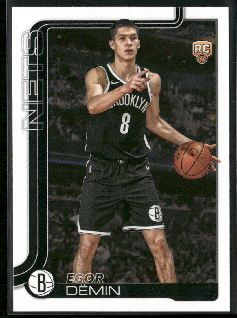 Egor Dëmin 2025-26 Topps #208 RC Brooklyn Nets