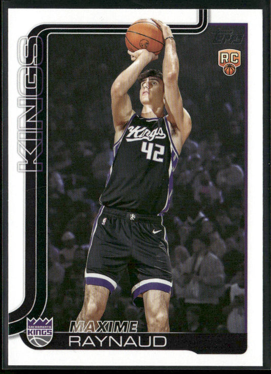Maxime Raynaud 2025-26 Topps #243 RC Sacramento Kings front