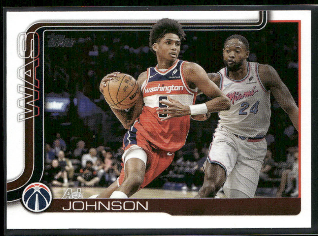 AJ Johnson 2025-26 Topps #99 Washington Wizards front