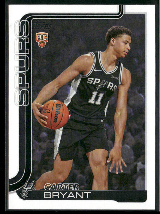 Carter Bryant 2025-26 Topps #214 RC San Antonio Spurs front