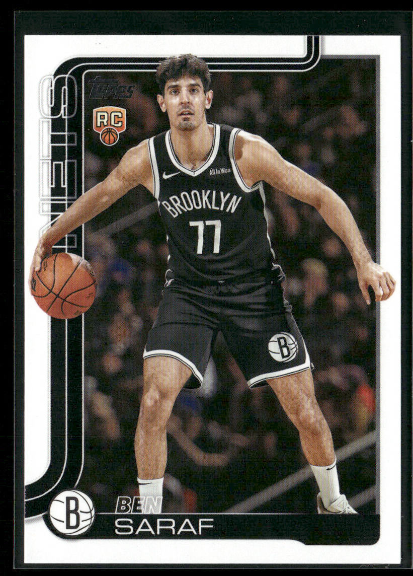 Ben Saraf 2025-26 Topps #226 RC Brooklyn Nets front