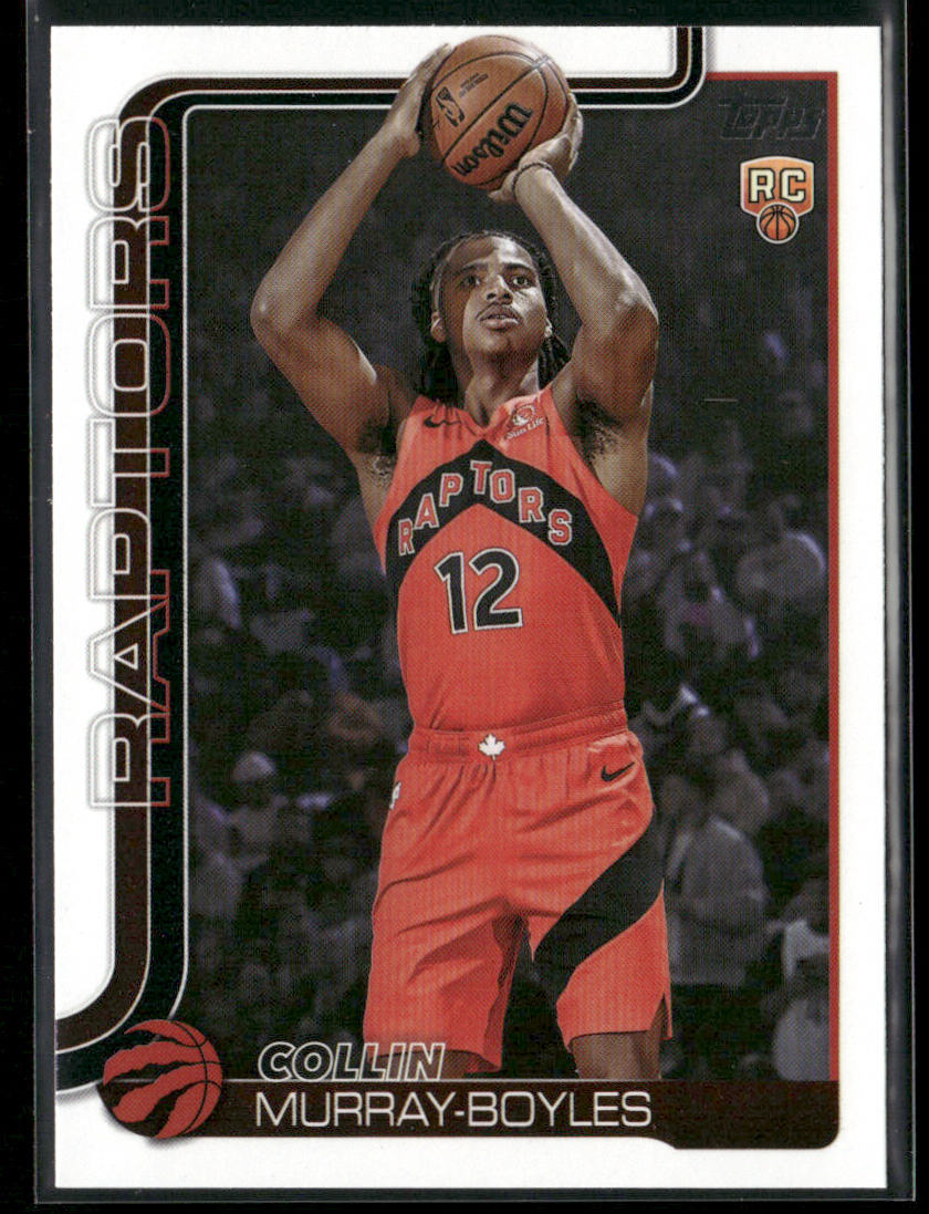 Collin Murray-Boyles 2025-26 Topps #209 RC Toronto Raptors front