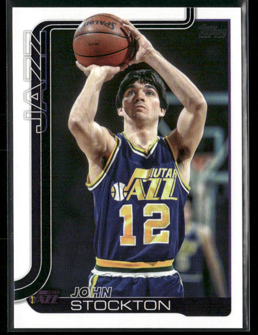 John Stockton 2025-26 Topps #264 Utah Jazz front