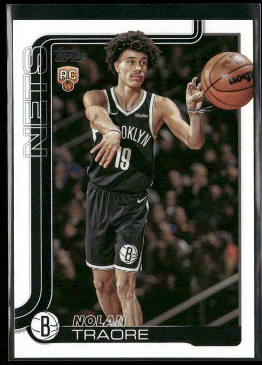 Nolan Traore 2025-26 Topps #219 RC Brooklyn Nets