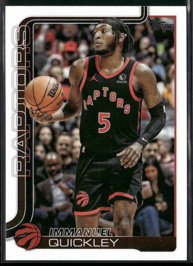 Immanuel Quickley 2025-26 Topps #32 Toronto Raptors front