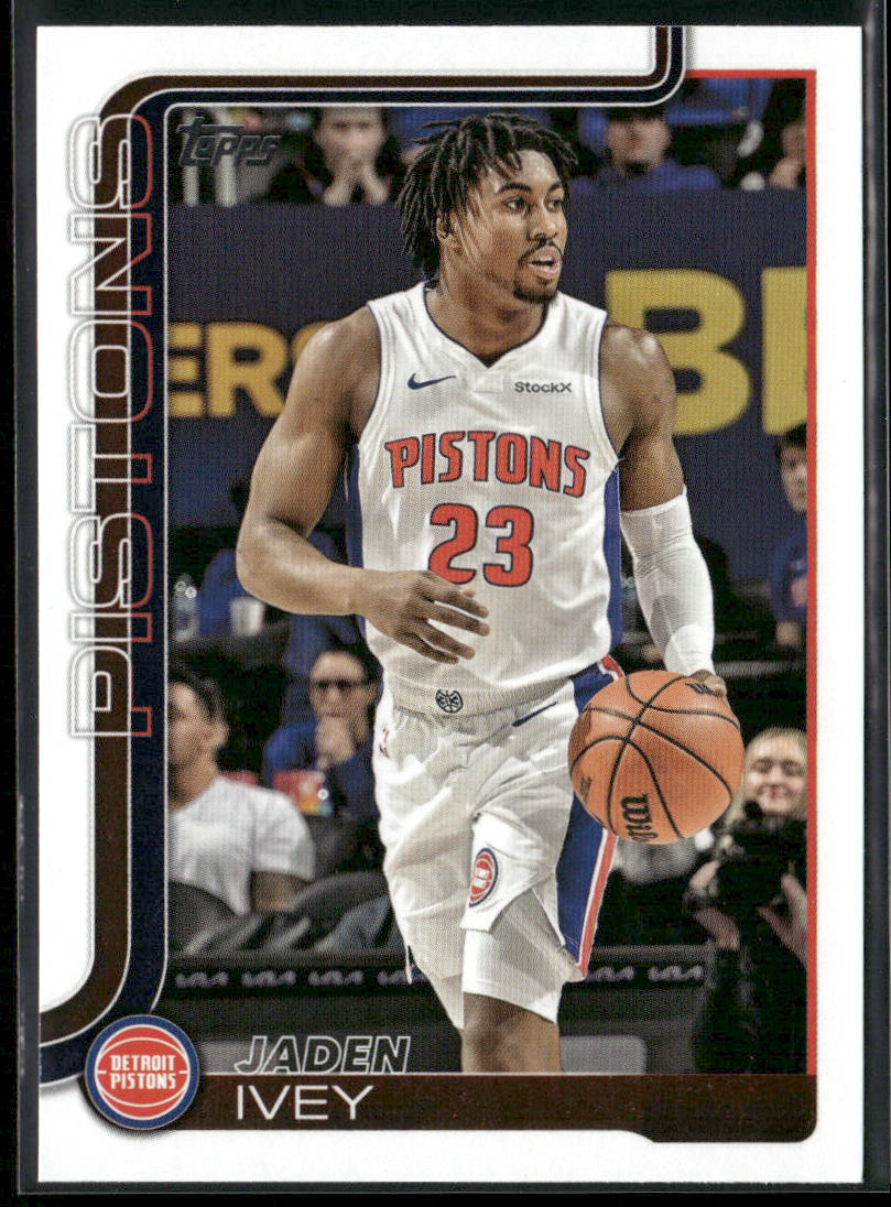 Jaden Ivey 2025-26 Topps #45 Detroit Pistons front