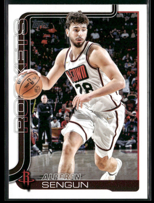 Alperen Sengun 2025-26 Topps #180 Houston Rockets front