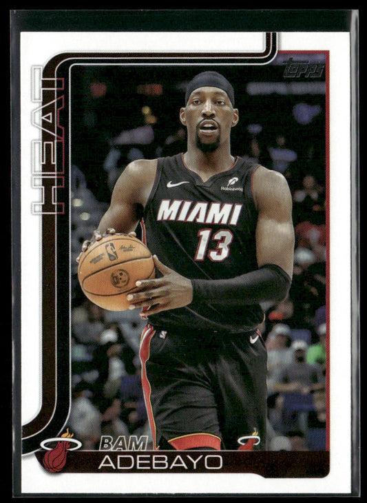 Bam Adebayo 2025-26 Topps #75 Miami Heat front
