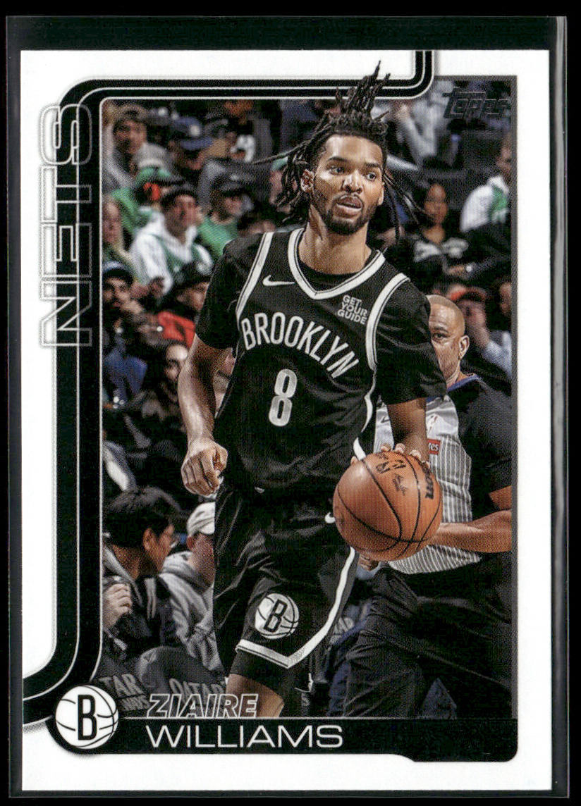 Ziaire Williams 2025-26 Topps #9 Brooklyn Nets front