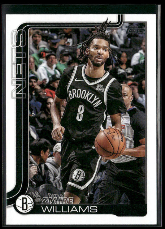 Ziaire Williams 2025-26 Topps #9 Brooklyn Nets front