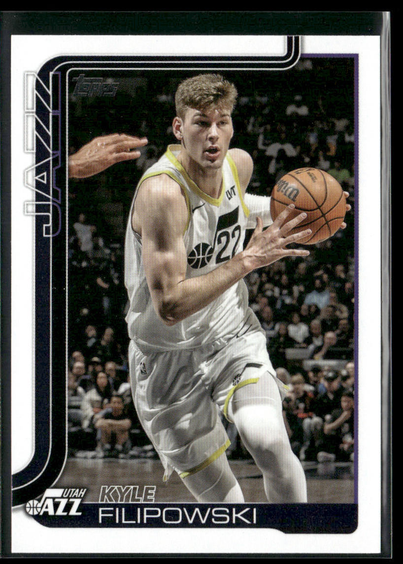 Kyle Filipowski 2025-26 Topps #134 Utah Jazz front