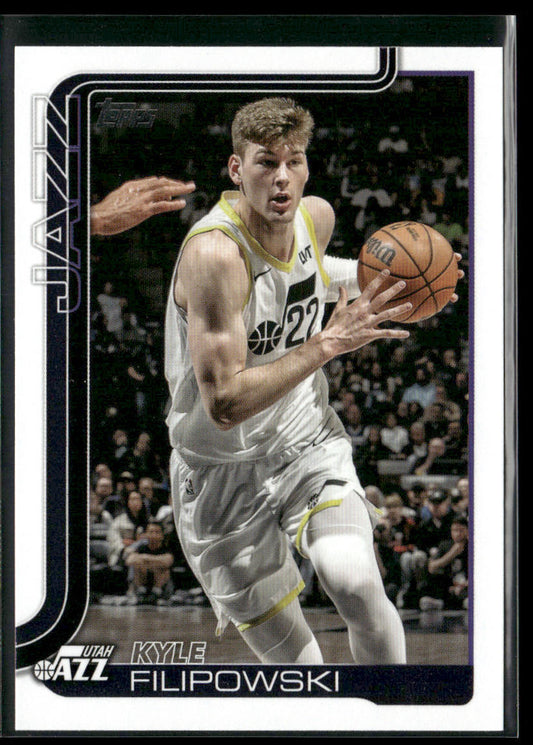 Kyle Filipowski 2025-26 Topps #134 Utah Jazz front