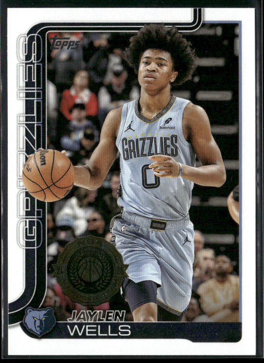 Jaylen Wells 2025-26 Topps #183 Memphis Grizzlies front