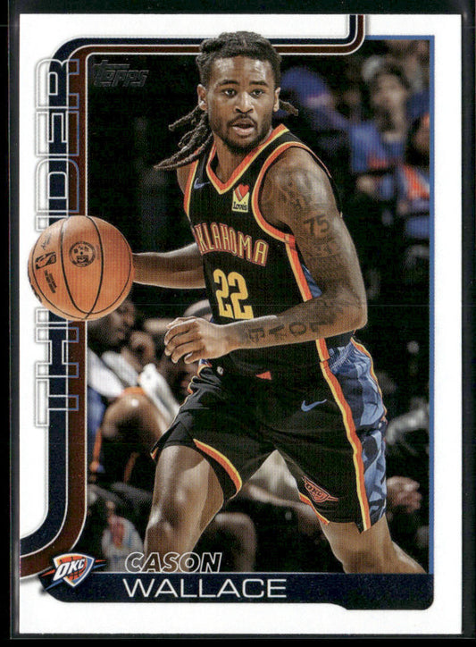 Cason Wallace 2025-26 Topps #119 Oklahoma City Thunder front