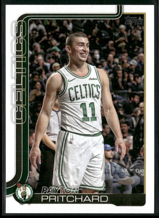 Payton Pritchard 2025-26 Topps #4 Boston Celtics front