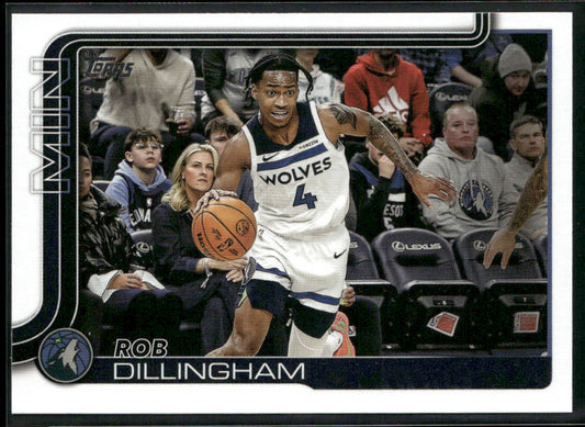 Rob Dillingham 2025-26 Topps #114 Minnesota Timberwolves front