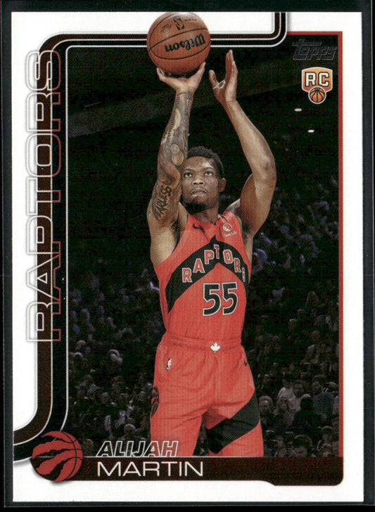 Alijah Martin 2025-26 Topps Sandglitter #240 RC Toronto Raptors