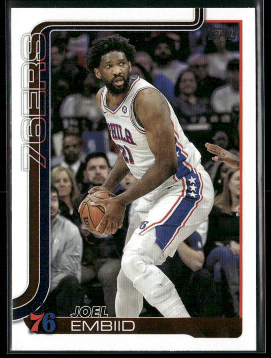 Joel Embiid 2025-26 Topps #22 Philadelphia 76ers front
