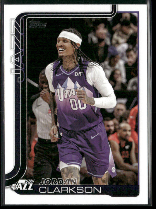 Jordan Clarkson 2025-26 Topps #132 Utah Jazz front
