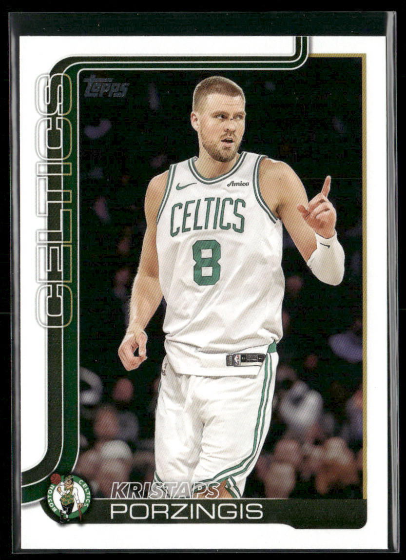 Kristaps Porzingis 2025-26 Topps #3 Boston Celtics front
