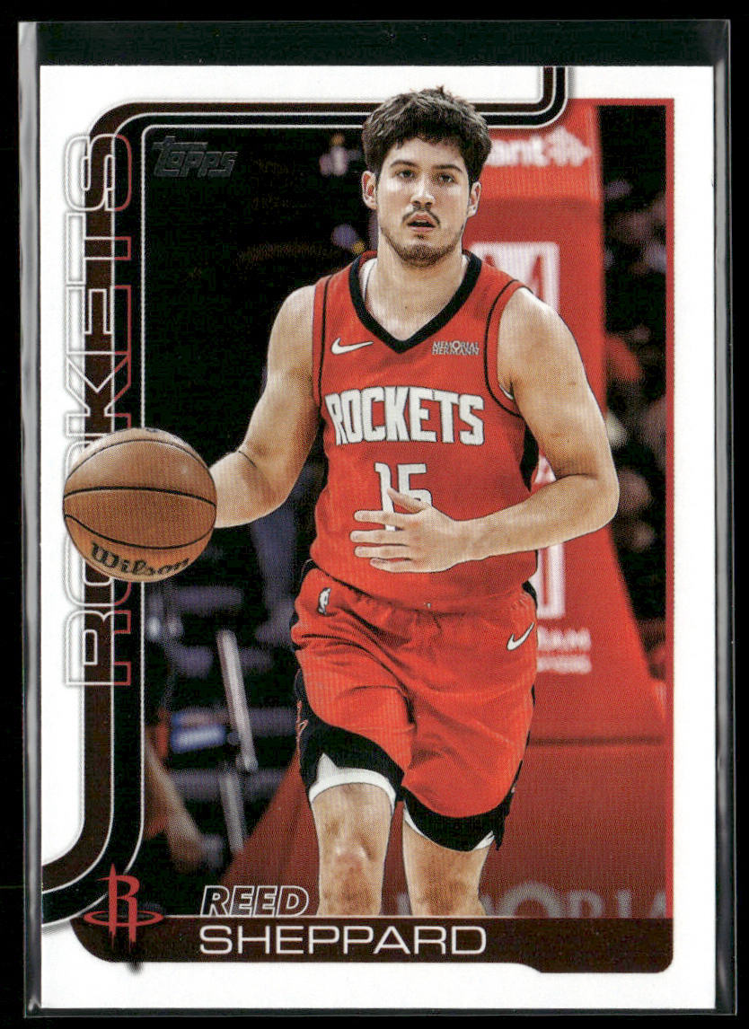 Reed Sheppard 2025-26 Topps #178 Houston Rockets front