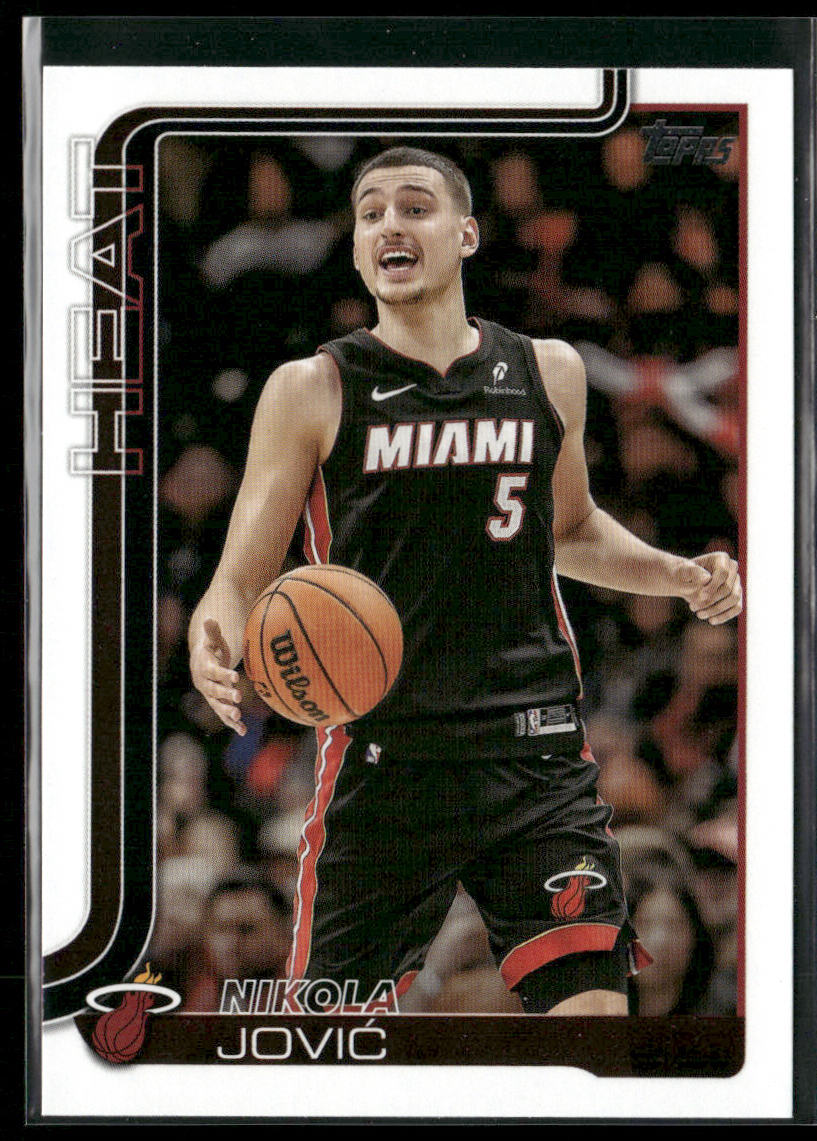 Nikola Jović 2025-26 Topps #76 Miami Heat front