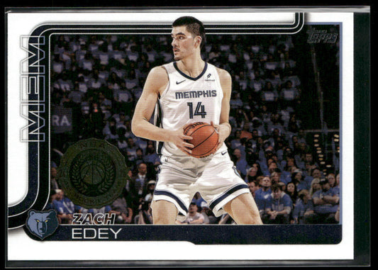 Zach Edey 2025-26 Topps #186 Memphis Grizzlies front